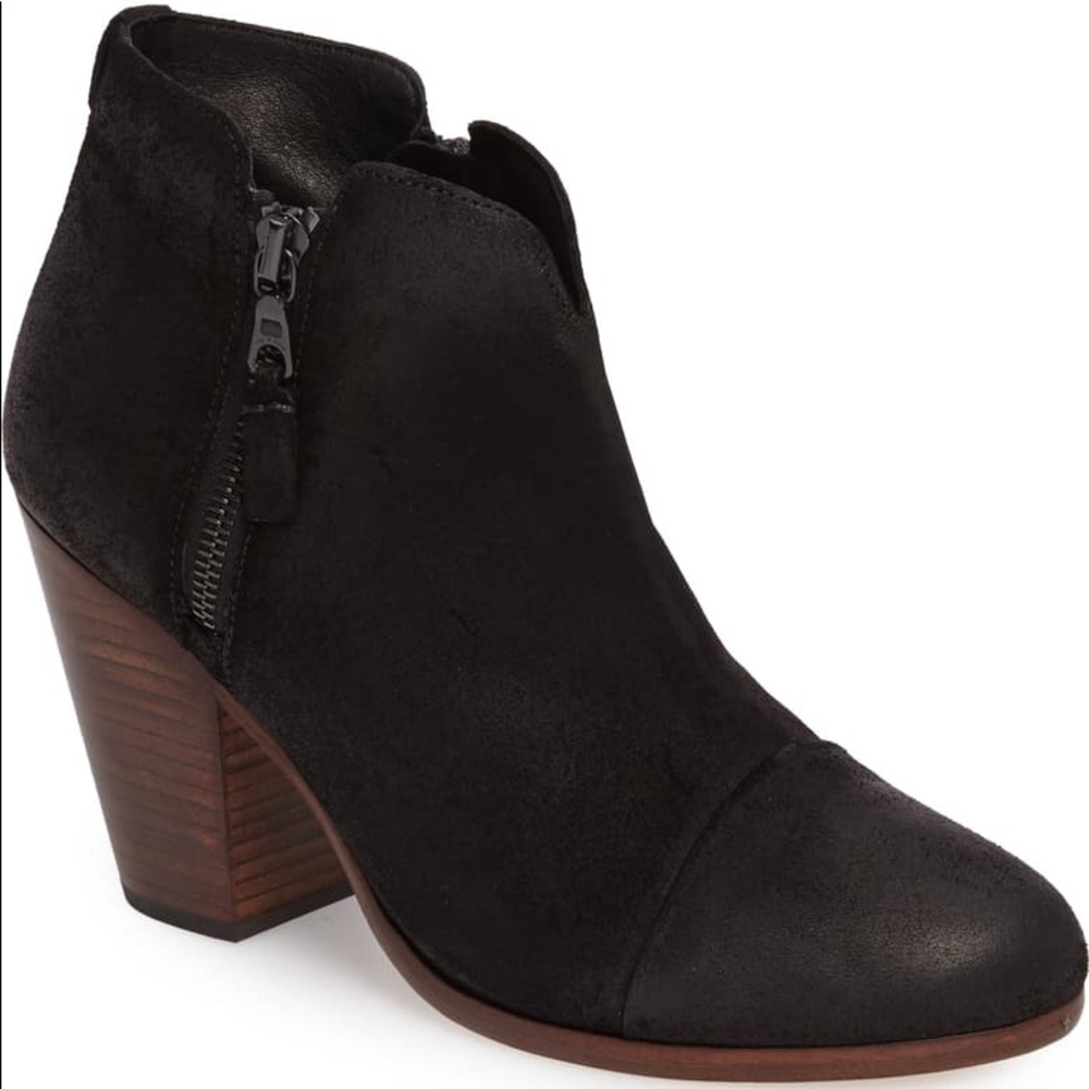 Black suede Margot Rag and Bone boots size 38/8 us